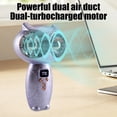 thumbnail image 4 of WKSCLPAI Handheld Mini Turbo Fan Portable Outdoor USB Rechargeable High Speed Compact Lightweight for Travel Beach Summer, 4 of 7