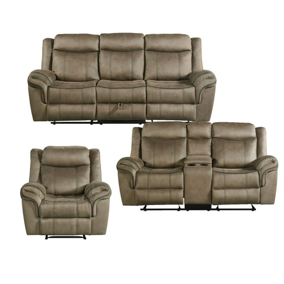 Picket House Furnishings Tasso 3PC Living Room Set in T101 Brown