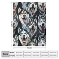 thumbnail image 4 of Qinduosi  Dog Blanket for Kids Adults, Animal Pattern Dog Blanket Gift for Lovers,Double Sided Blanket Sherpa Throw Print Flannel Fleece ( inches), 4 of 6