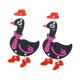 thumbnail image 3 of Pendientes colgantes de animales, pendientes colgantes, joyería colorida de animales, tacones altos de pollo, pendientes extraños divertidos, lindos Negro Yinane Pendientes colgantes, 3 of 8