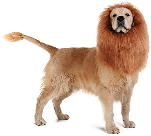 pet costume lion mane wig for dog