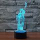 thumbnail image 1 of Lámpara de ilusión 3D ACTIVE Estatua de la Libertad LED Luz Nocturna Control Táctil 7 Colores, 1 of 5