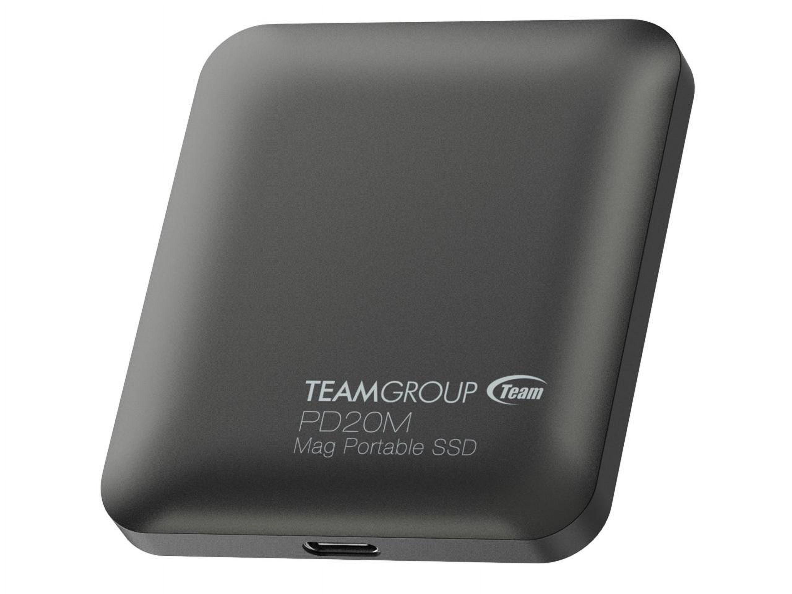 Team Group PD20M 2TB Mag Portable SSD USB 3.2 Gen 2x2 Type-C Compatible with iPhone 15/15 Plus/15 Pro/15 Pro Max, Speed up to 2000MB/s (TPSEG2002T0C108)