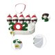 thumbnail image 2 of Adornos colgantes para árbol de Navidad 2020: adornos familiares navideños supervivientes Miembro negro de la familia de 5, 2 of 7