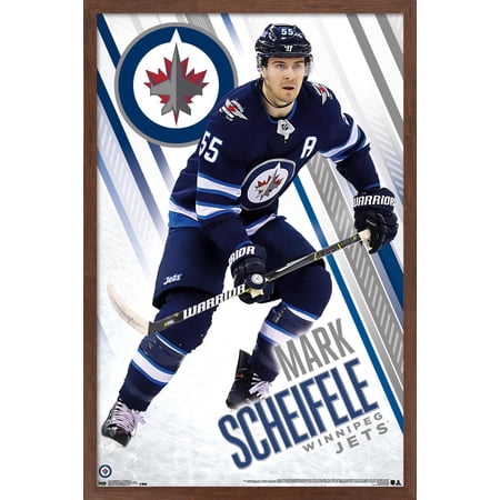 NHL Winnipeg Jets - Mark Scheifele 18 Wall Poster, 22.375" x 34", Framed
