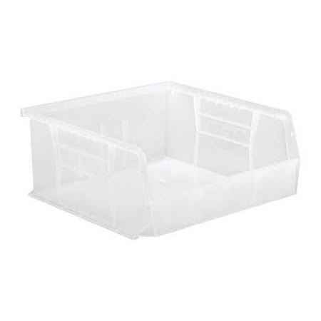 Hang Bin Clear Window - Quantum Storage Systems 50 lb Capacity, Hang and Stack Bin, Clear QUS235CL