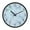 Pastel Blue Bows and Dots, variant on Voice Activated Clock with Glow Light 12 Inch Large Silent Wall Clock Battery Operated for Home Decor A Heart-shaped Cloud