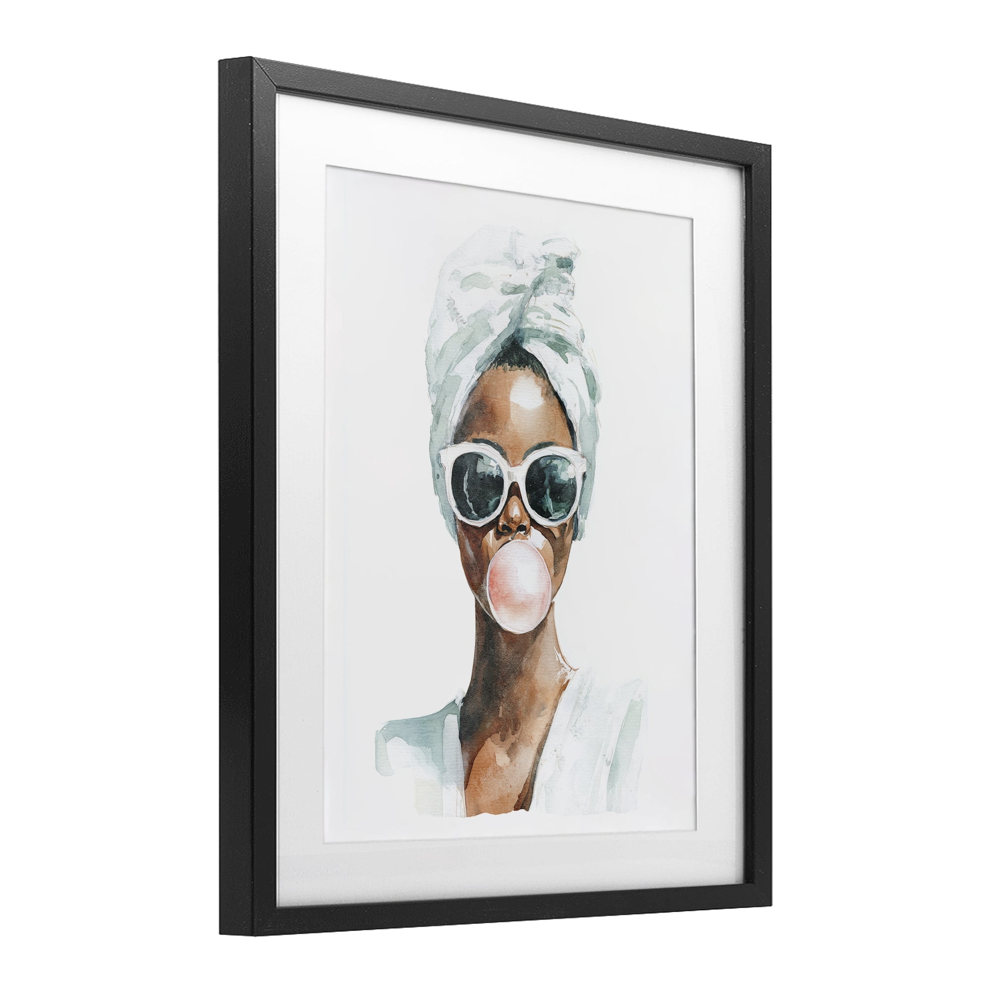 Stupell Industries Bubble Reverie Female Black Framed Print Under Glass, design by Svetlana Aleynikova