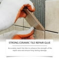 thumbnail image 2 of Strong Ceramic Tile Repair Glue, Porcelain Tile Chip Repair with Super Strong Adhesion, Floor Tile Crack Repair Filler for Crack, Chips, Holes on Ceramic, Acrylic, Fiberglass, Enamel, 3.53oz, 2 of 8