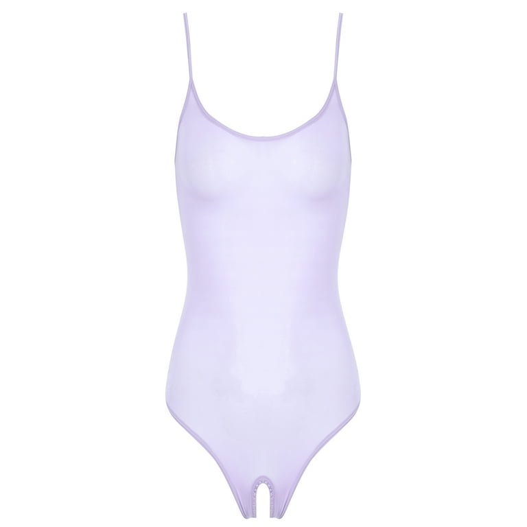 新品、未使用Gypsohila Sheer Check One Piece YONGHS Women's One Piece Sleeveless Leotard Mesh Sheer See