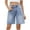 Blue, variant on Clearance Womens Summer Denim Shorts Wide Leg Baggy Jeans Bermuda Shorts Plus Size Knee Length Jean Shorts Comfort Casual Running Cycling Workout Ourfit