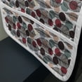 thumbnail image 3 of Leaves Microwave Oven Cover, Vintage Colorful Dotted Background with Foliage Outline Pattern Abstract Nature, Water Resistant Organizer with Pockets for Kitchen, 36" x 12", Multicolor, by Ambesonne, 3 of 4