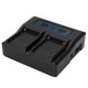 thumbnail image 1 of Cargador de batería cargador de batería NP-T125 pantalla LCD de alta eficiencia de 100-240 V para la mayoría de las baterías digitales LHCER Otros, 1 of 8