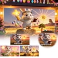 thumbnail image 6 of Garage Door Easter Banner 16x7 ft, Bunny Rabbit & Egg Spring Flower Cover Decoration, Large Outdoor Indoor Hanging Background for Party Supplies & Welcome Decor, 6 of 6