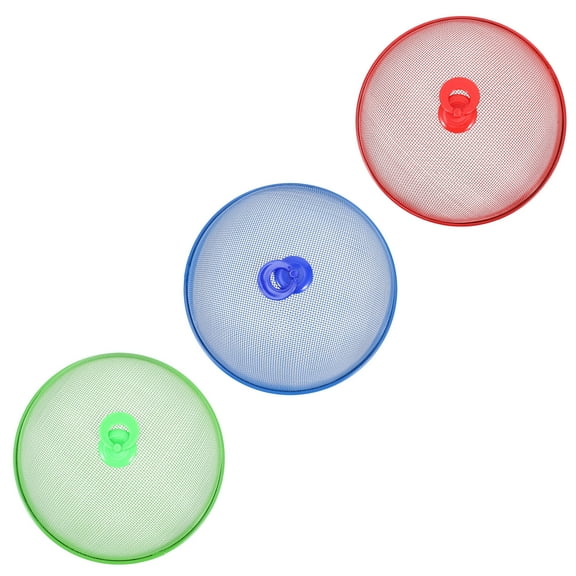 MERRYHAPY 3-Piece Metal Dome Food Tent Covers for Outdoor Picnic, BBQ, Camping, Insect , 9.4 x 9.4 x 3.5 inches