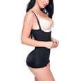 thumbnail image 3 of Womens Body Shaper Bodysuit Boyshort with Firm Abdomen Control Underbust corset Lingerie Black, 3 of 7