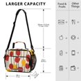 thumbnail image 3 of Red Yellow Tulips Insulated Lunch Bag Portable Cooler Bag Mommy Bag Large Capacity 6L, 3 of 9