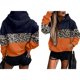 thumbnail image 1 of Sudadera con Capucha de Larga con Estampado de Leopardo de Gran Tamaño para Mujer y Hombre, Estilo Y2K Leopardo Naranja L, 1 of 5