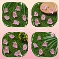thumbnail image 3 of 1 box 36pcs 6 styles Luminous Translucent Resin Pendants with Platinum Tone Iron Loops Cartoon Pig Charm Glow in Dark Pink 21.5~24.5x15.5~22x13~17.5mm Hole: 2mm 6pcs/style, 3 of 6