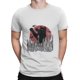 thumbnail image 5 of Camiseta Catzilla para hombre, estilo informal, de algodón, con cuello redondo y manga corta, con estampado de gato, 5 of 7