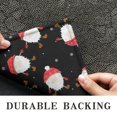thumbnail image 6 of Black Christmas Santa Pattern Door Rugs,Washable Non Slip Door Mats Indoor,Decorative Door Mats,Entry Mat Indoor for Entrance,Bedroom,Kitchen,Bathroom,17"x30", 6 of 6