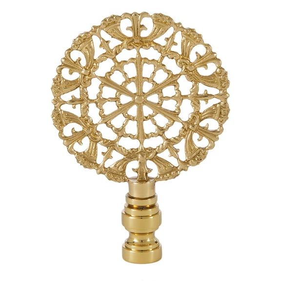 B&P Lamp® Cast Brass Rose Lamp Finial