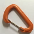 thumbnail image 5 of Carabiner D Shape Carabiner Easy Connection Small Light Black Plastic Quick Hook for Mountain Climbing, 5 of 5