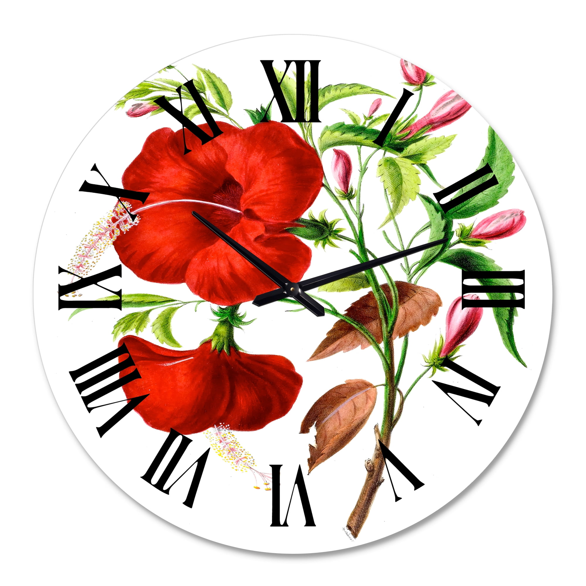 Designart 1 in Quartz Traditional Wall Clock