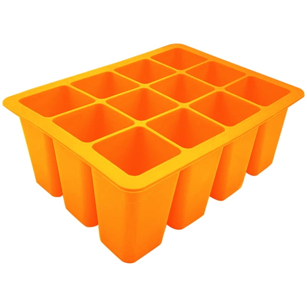 Propagación Semillas Contenedor La Planta Flores Semilla Cultiva Cajas Bandejas Inicio Plántulas 12 Agujeros Silicona Transpirable Reutilizable para Casa Y Jardines Verdes
