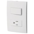 thumbnail image 1 of PLACA CON 1 CONTACTO Y 1 INTERRUPTOR VOLTECK PA-APCO-0B, 1 of 2