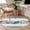 Green Blue, variant on Round Area Rug 3 Ft, Green Starfish Summer Washable Non-Slip Circle Carpet for Living Room/Bedroom, Ocean Coral Conch Blue Shells Low-Profile Small Floor Mats Collection Rugs for Indoor