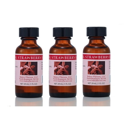 Bakto Flavors Str-00-01 Natural Strawberry Flavor- Pack of -3