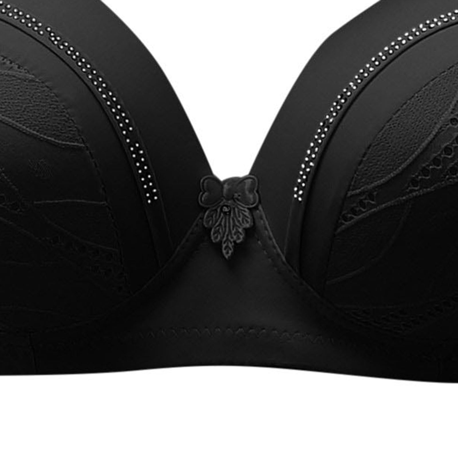 Pejock Everyday Bras for Women, Women's Ultimate Comfort Lift Wirefree Bra  Comfortable Lace Breathable Bra Underwear No Rims Bras No Underwire Black Cup  Size 40/90BC 