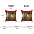 thumbnail image 5 of Christmas Pillow Covers 16x16 Inch Set of 2 Colorful Christmas Tree Throw Pillows Case, Stars Holiday Outdoor Decorative Farmhouse Winter Red Decor Cushion Covers for Home Sofa Bed Couch, 5 of 6