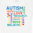 thumbnail image 4 of Inktastic Autism Support slogan Boys or Girls Baby Bodysuit, 4 of 5