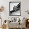 thumbnail image 4 of Historic Framed Print, [Casket, steps of Capitol], 17-7/8" x 21-7/8", 4 of 9