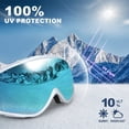 thumbnail image 6 of Findway Ski Goggles, 100% UV Protection OTG Snow Goggles for Men, Women & Youth, 6 of 6
