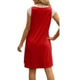 thumbnail image 4 of Vestido casual de verano con cuello en V,Vestido con cuello en V para mujer Vestido cosido de encaje Vestido corto casual con cuello en V Construido para el futuro, 4 of 6