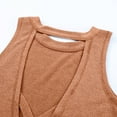 thumbnail image 7 of Wycnly Womens Dresses Breathable Comfy Casual Loose Swing Pocket Tank Mini Dresses Summer Solid Round Neck Sleeveless Formal Short Dress Orange XL, 7 of 7