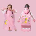 thumbnail image 2 of Bangcool Imperméable pour Enfants, Poncho de Pluie Mignon avec Visière et Sac, 2 of 6