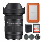 Sigma 28-70mm f/2.8 DG DN Contemporary Lens for Sony with Rugged Mini 1TB Bundle