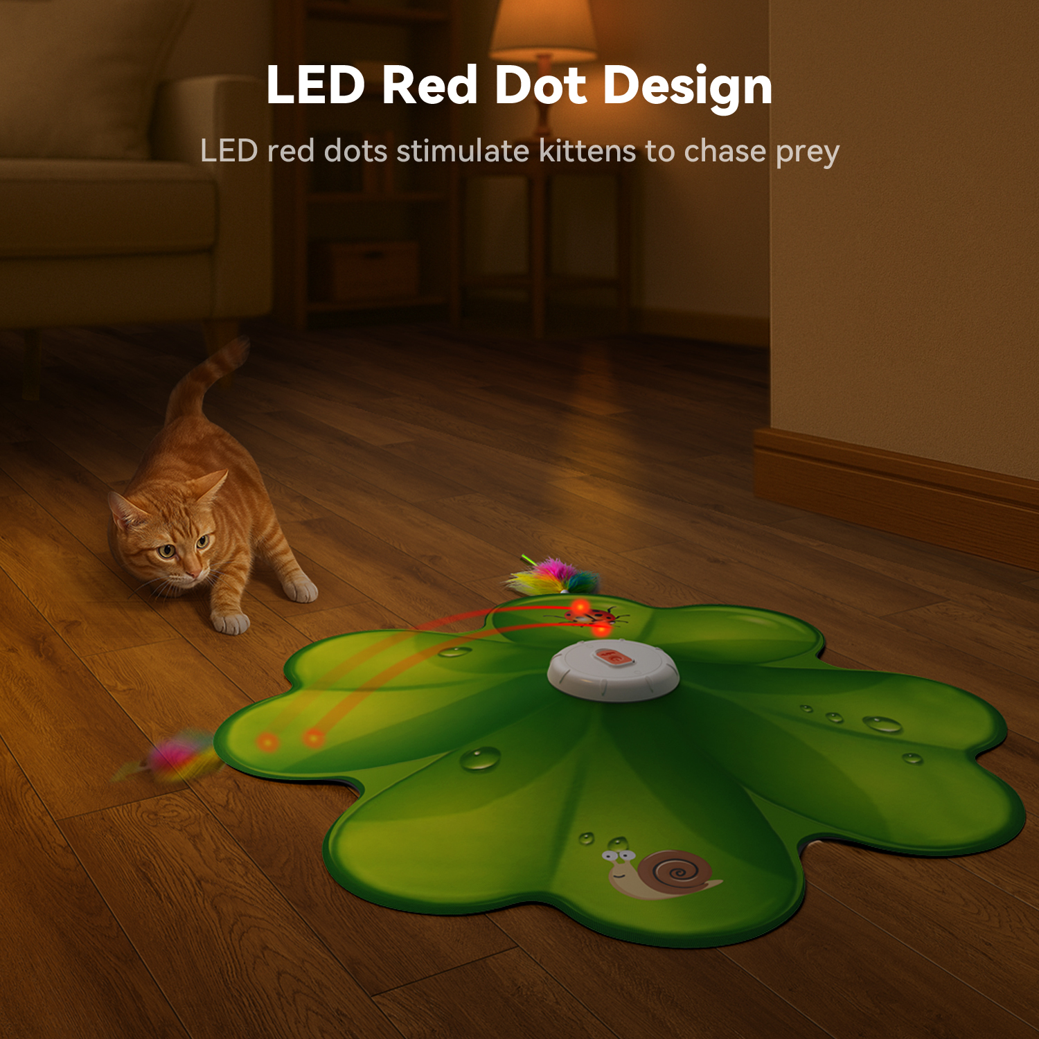 FeelNeedy 2-in-1 Interactive Cat Toy Hide & Seek photo 3