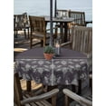 thumbnail image 2 of Outdoor Tablecloths with Umbrella Hole & Zipper, Boho Purple Flower Round Tablecloths 60 Inch, Abstract Bohemia Pesley Floral Waterproof Table Cloth, Patio/Pool/Picnic Table Covers, 2 of 8