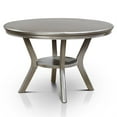 thumbnail image 2 of Furniture of America Bethlehem Wood Round 1-Shelf Dining Table in Gold Champagne, 2 of 9