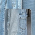 thumbnail image 5 of SELONE Girls Cargo Jeans Big Kids Wide Leg Jeans Belt Elastic Waist Denim Pants Vintage Casual Trousers with Pockets, 5 of 8