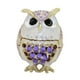thumbnail image 1 of Joyero para decoración del hogar, regalos, organizador, estuche de almacenamiento, figura de animal portátil Púrpura, 1 of 9