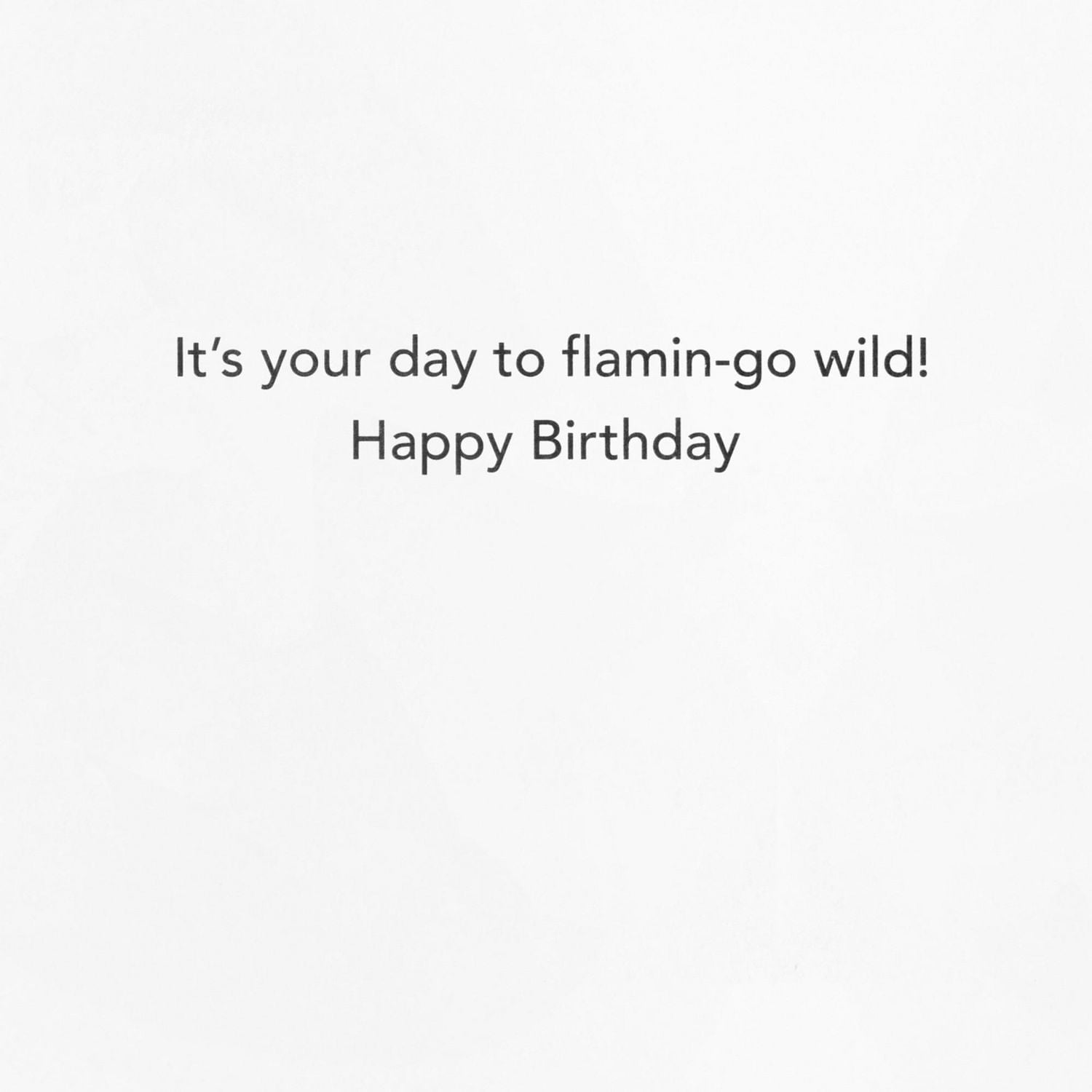 Carte de fête – Hallmark (Flamant rose)