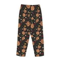 thumbnail image 3 of Lsque Pizzas Mushrooms Print Women's Pajama Pants, Lounge Pant - Comfortable Home Wear,Elastic Waistband, Stylish Design-Large, 3 of 9