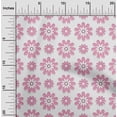 thumbnail image 2 of oneOone Georgette Viscose Rose Pink Fabric Floral Retro Sewing Material Print Fabric By The Yard 42 Inch Wide, 2 of 4