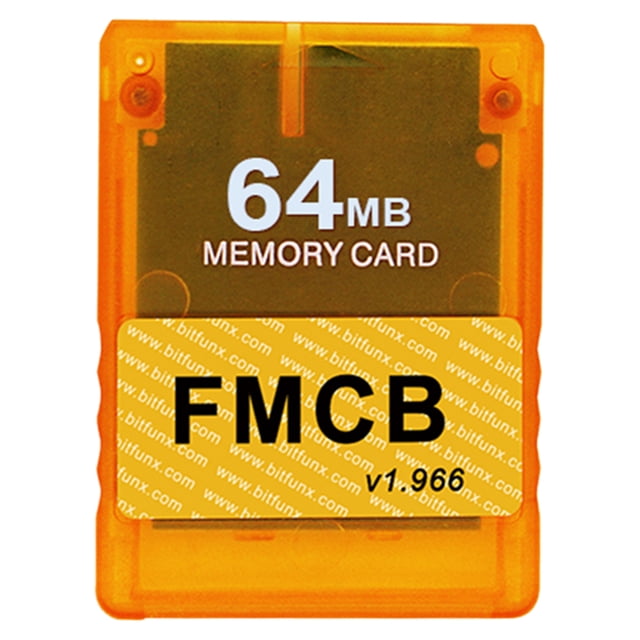 Tarjeta Memoria Mcboot V1.966 Gratuita Con OPL para Tarjeta Memoria PS2 FMCB (naranja 64 MB)